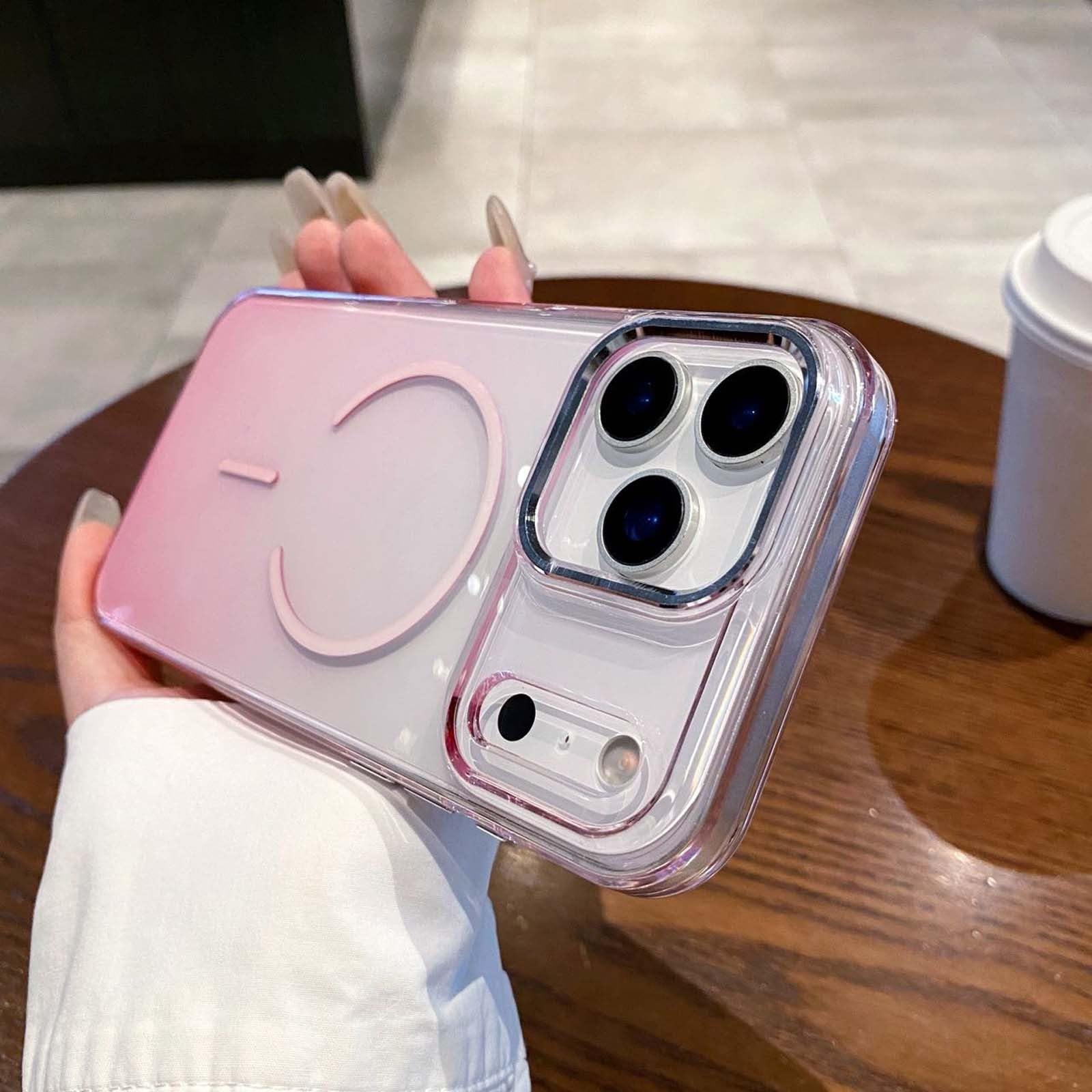 Coque iPhone 15 rose magnétique : finies les rayures grâce au dos rigide transparent - 7