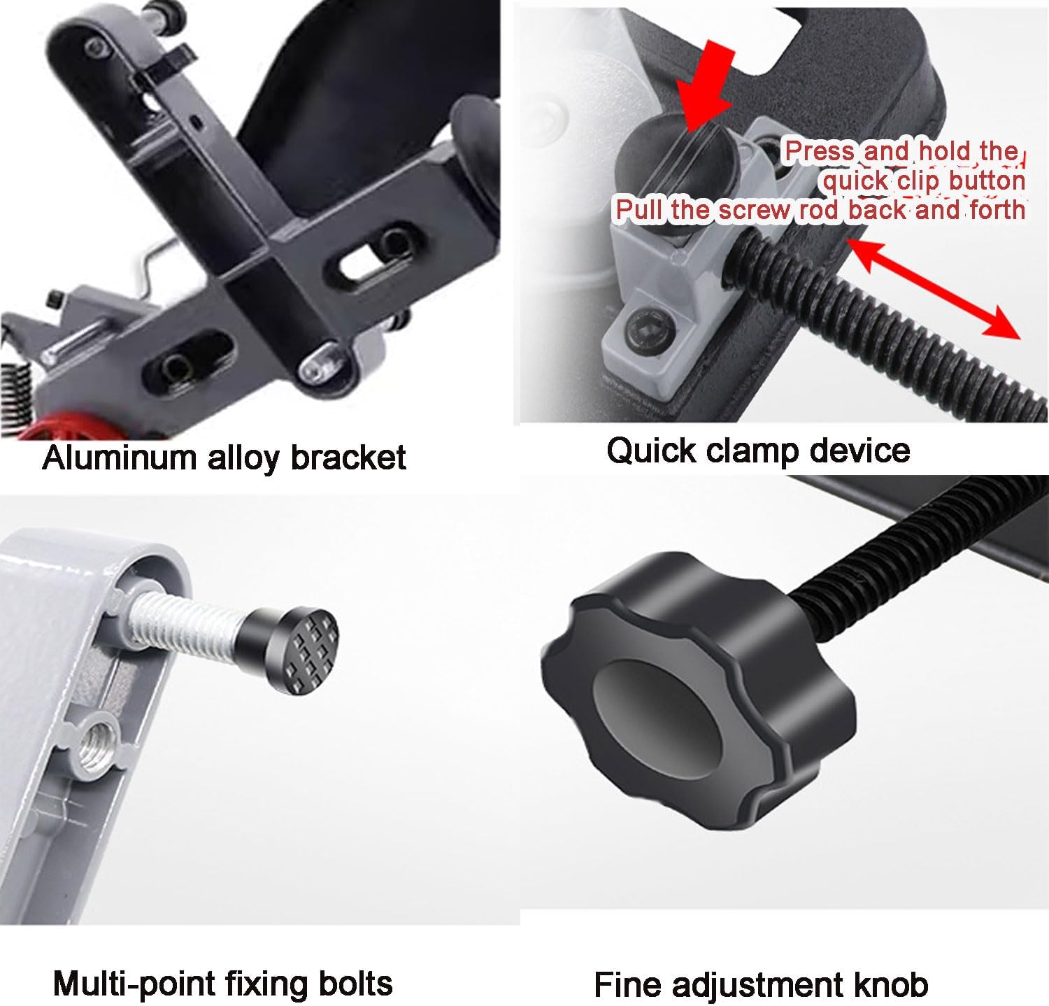 Aluminum alloy angle grinder stand, pull rod angle grinder stand, with wood and metal cutting parts, 45° angle, angle grinder accessories