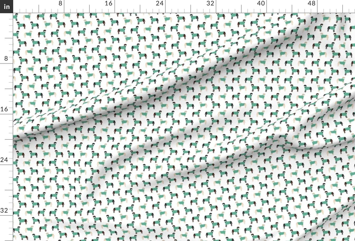 Spoonflower Fabric - Labrador Scrubs Nurse White Doctor Medical Lab Dentist Printed on Minky Fabric by The Yard - Sewing Baby Blankets Quilt Backing Plush