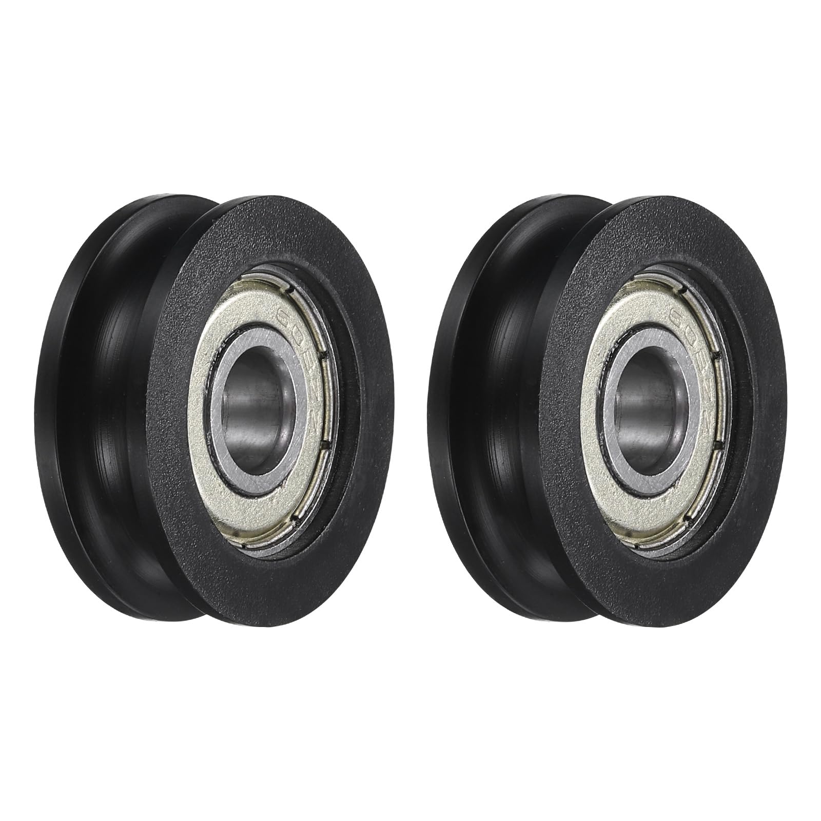 Amazon | uxcell 2個U608ZZ POMプーリーUグルーブボールベアリング8 x