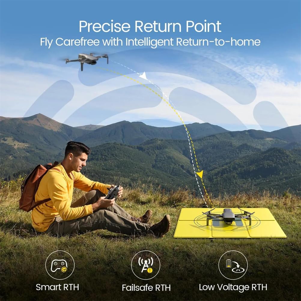Dual battery,HS900 GPS Drone 249g Kamera 4K Bezszczotkowy 3-osiowy gimbal 48MP Zasięg 20000 stóp Inteligentne śledzenie mnie Fotografia lotnicza na świeżym powietrzu