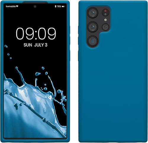 Miniatura 297 de kwmobile Funda Compatible con Samsung Galaxy S22 - Funda de teléfono de silicona TPU con acabado suave - Rojo Ruibarbo Piedra antigua,Azul