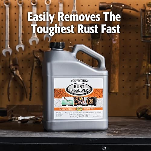 Miniatura 2 de Rust-Oleum Eliminador de óxido para remojar y bañar removedor de corrosión resistente para herramientas metálicas, automóviles, bicicletas,