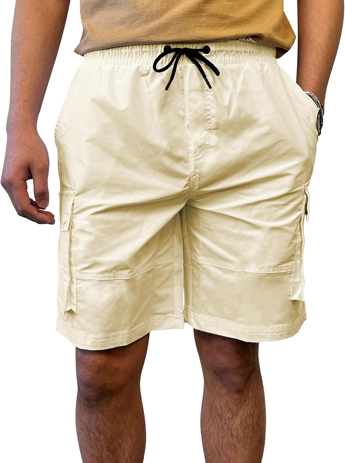 Southpole Mens Quick Dry Track Cargo Shorts, Inseam 9", Lightweight, Water Resistant