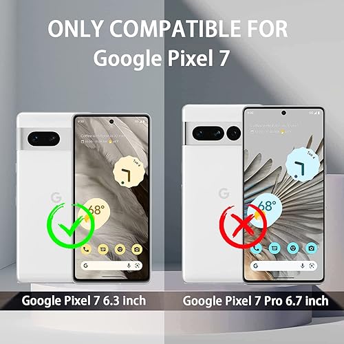 Miniatura 2 de Funda para Pixel 7 con protector de pantalla HD 2 unidades Funda de teléfono a prueba de golpes de grado militar que pasa la prueba de caída de 16