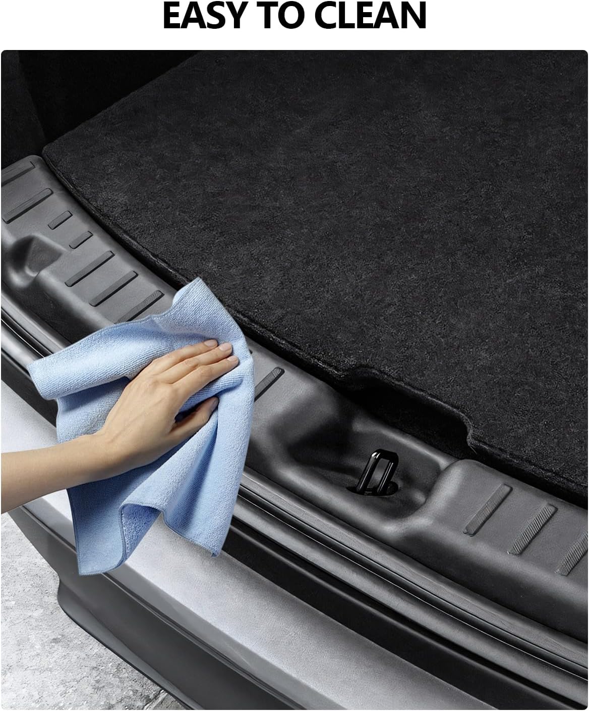 Rear Trunk Bumper Guard for Tesla Model Y Juniper 2025 Accessories, TPE Trunk Door Sill Protector for Tesla Sill Cover Protector Cargo Handling Anti-Dirty Anti-Scratch Waterproof Dust Resistant