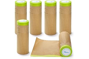 Jucoan Masking Paper with Tape: The Painter's Partner for Pristine Surfaces