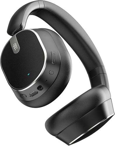 MMWOWARTS Over Ear Wireless Headphones, Hybrid Active Noise Cancelling 60H Playt