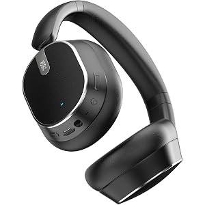 Over Ear Wireless Headphones, Hybrid Active Noise Cancelling 60H Playtime Hi-Res Audio Deep Bass