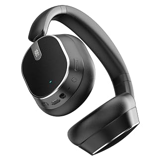 Bluetooth 6.0 Over Ear Wireless Headphones with 60H Playtime, Memory Foam Ear Cups for Home Office Travel Black - Amazon product rated Grade A