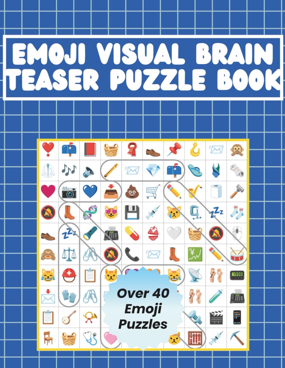 Emoji Visual Brain Teaser Puzzle Book for Adults & Teens: 45 Large Print Logic Games with Solutions. Challenging Seek-and-Find Activity to Boost ... Cognitive Logic, and Mental Focus.