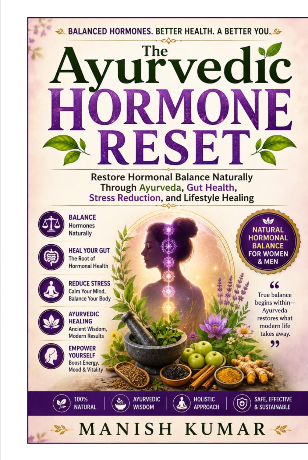 The Ayurvedic Hormone Reset: Restore Hormonal Balance Naturally Through Ayurveda, Gut Health, Stress Reduction, and Lifestyle Healing (The Ayurvedic Reset Series)