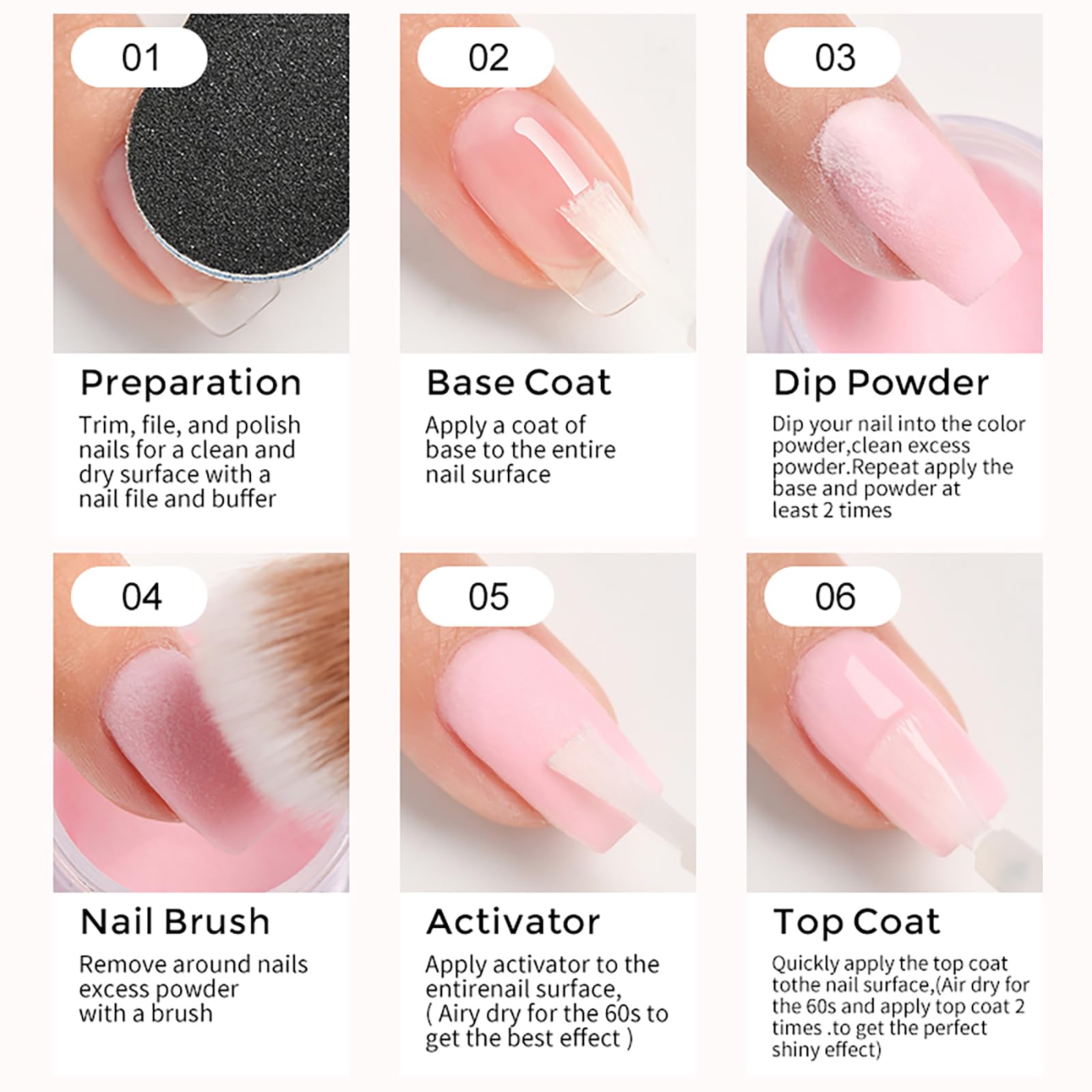 Layhou 4 Colors Dip Powder Nail Kit - Image 2