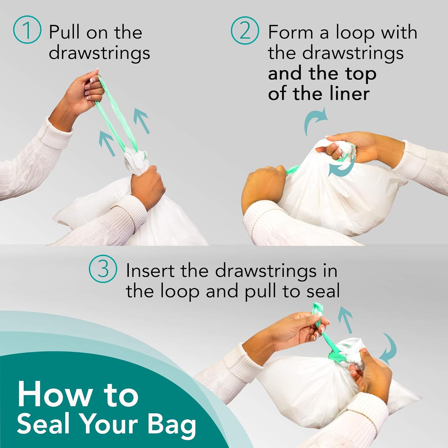 Cleanis CareBag Disposable Commode Liners – Super Absorbent, Leak-Proof & Odor-Control Liners for Bedside Commode Buckets, 60 Count