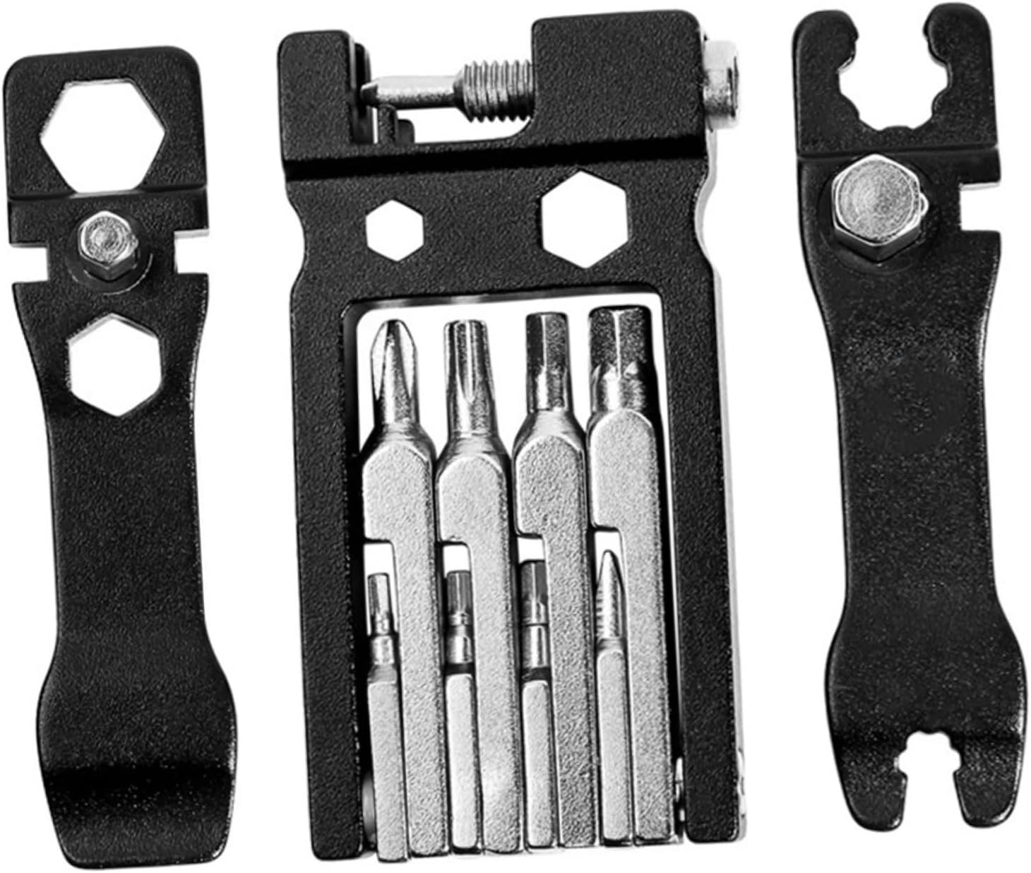 Homoyoyo Multi-function Bike Repair Tool 20-in-1 Portable Multi Socket Wrench Screwdriver Kit for Mountain and Road Bikes Chain Repair Maintenance