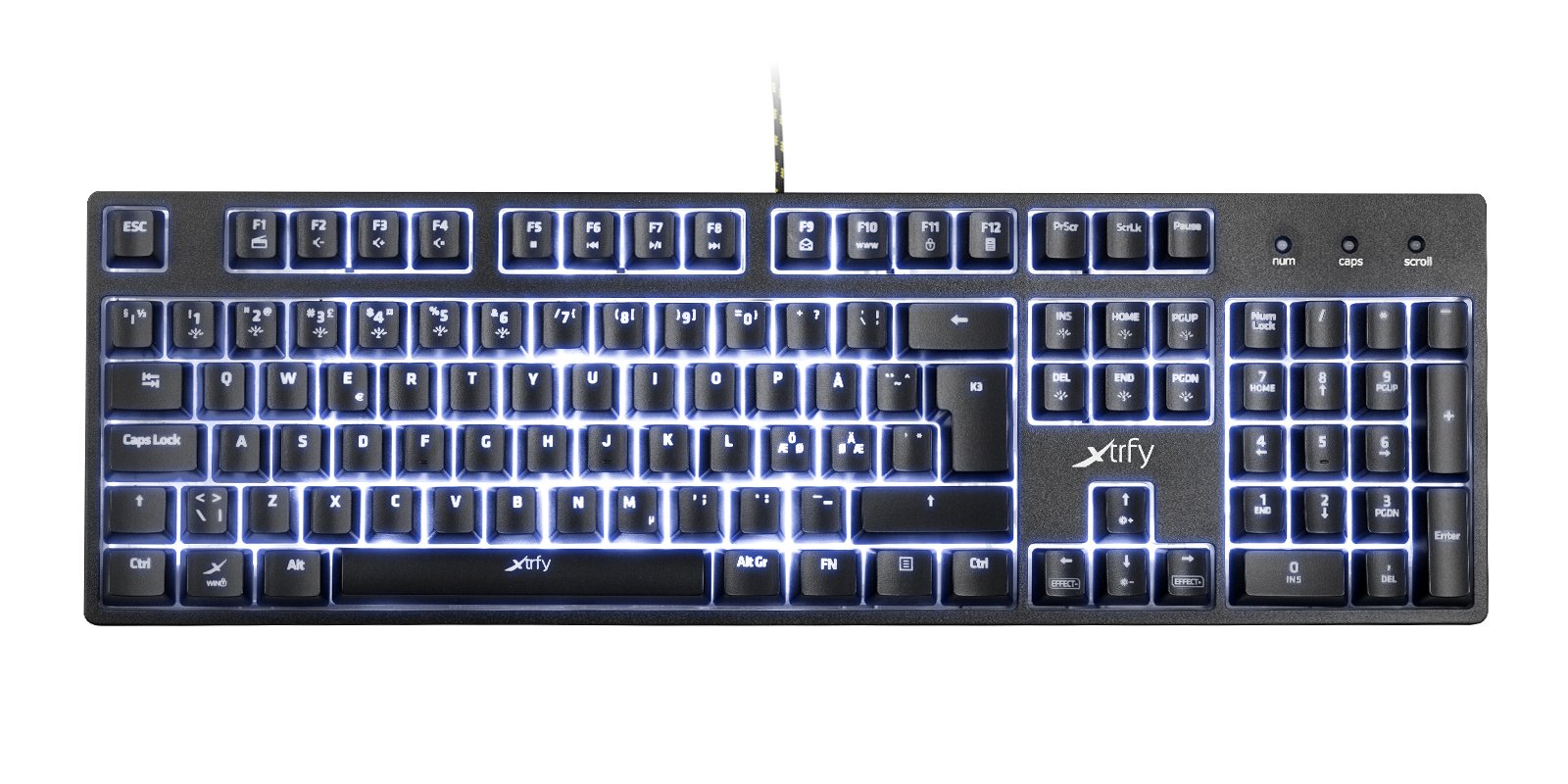 Amazon | Xtrfy（エクストリファイ）K3-RGB 英語配列 Mem-カニカル（赤 