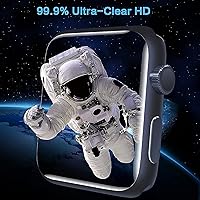 Vista 4 de Lamshaw Protector de pantalla compatible con relojes inteligentes FreeDvigor, [6 unidades] Película transparente de TPU de cobertura completa