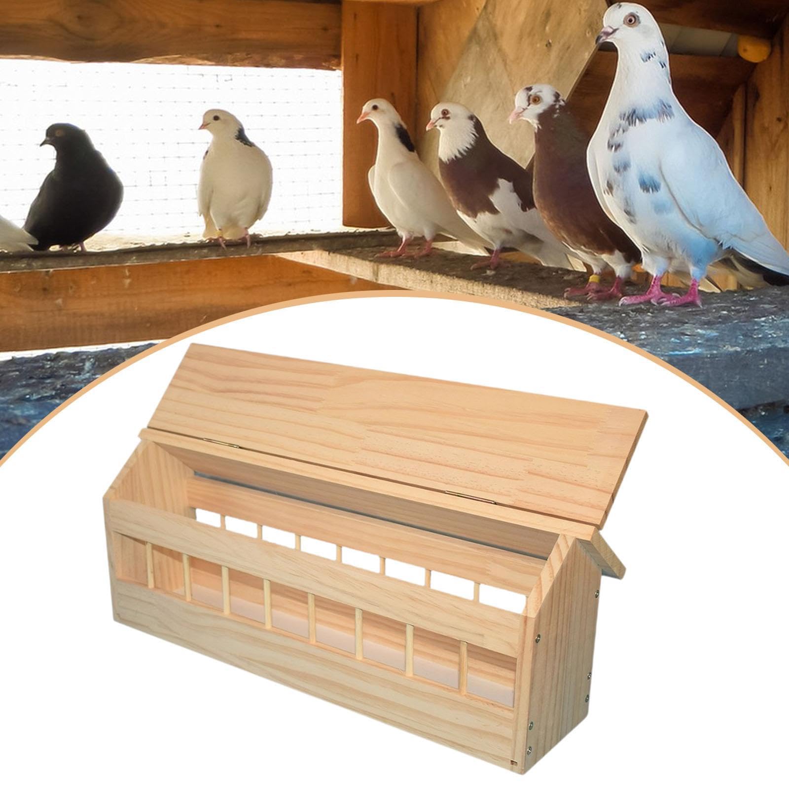 Taubenfutterhaus, Vogelfutterhaus, Vogelbedarf, Holz, Garten, Hühnerfutterhaus, Geflügeltränke, M