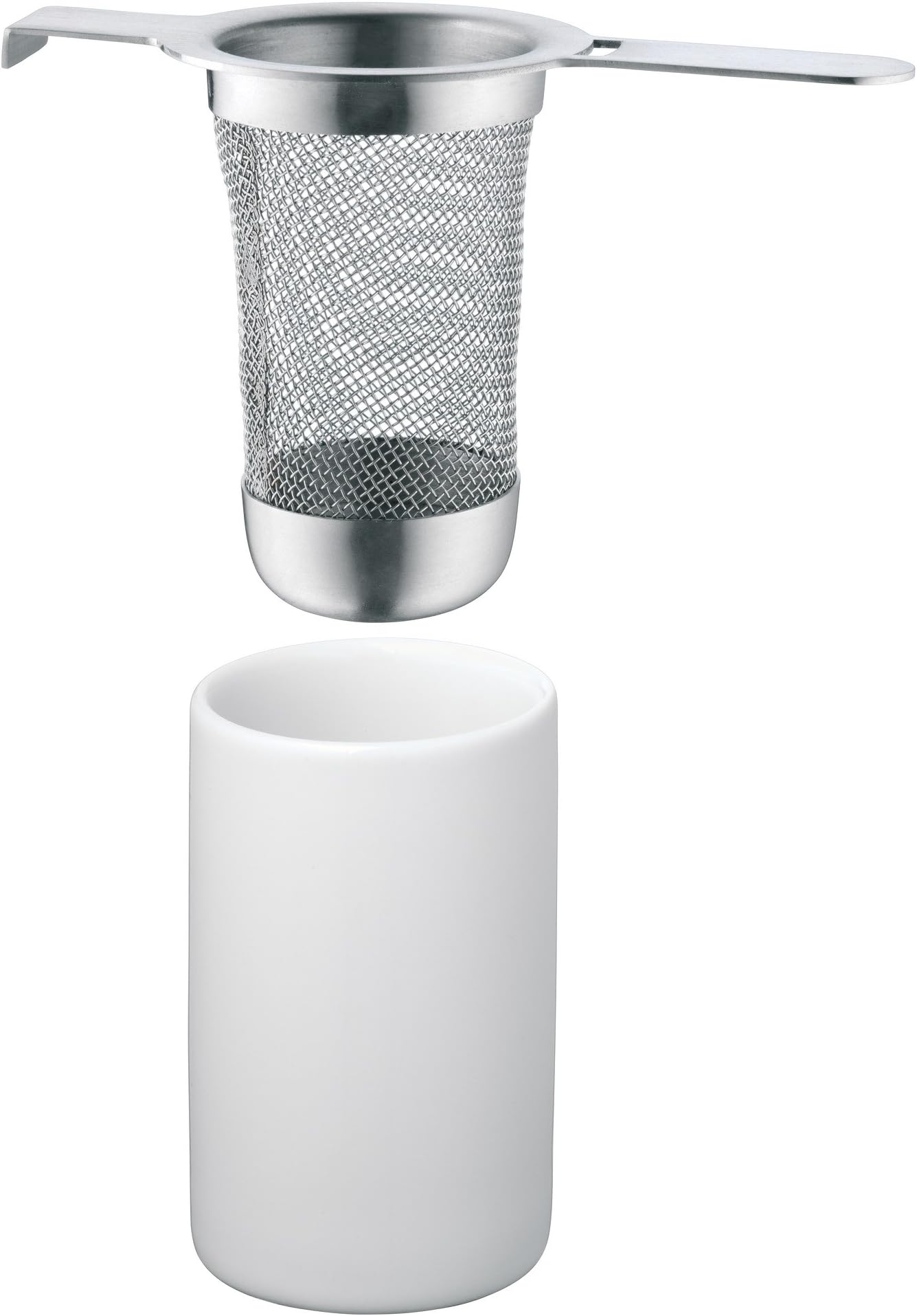WMF Tea Strainer with Drip Bowl, 2 piece