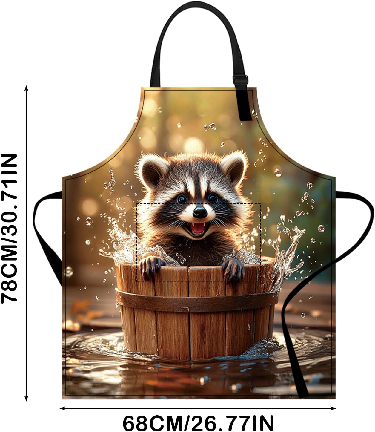 Nuxovilar Cute Apron with Pockets, 26.77 * 30.7 Inches, Versatile for Meal Prep, Baking, Holiday Cooking - Image 6