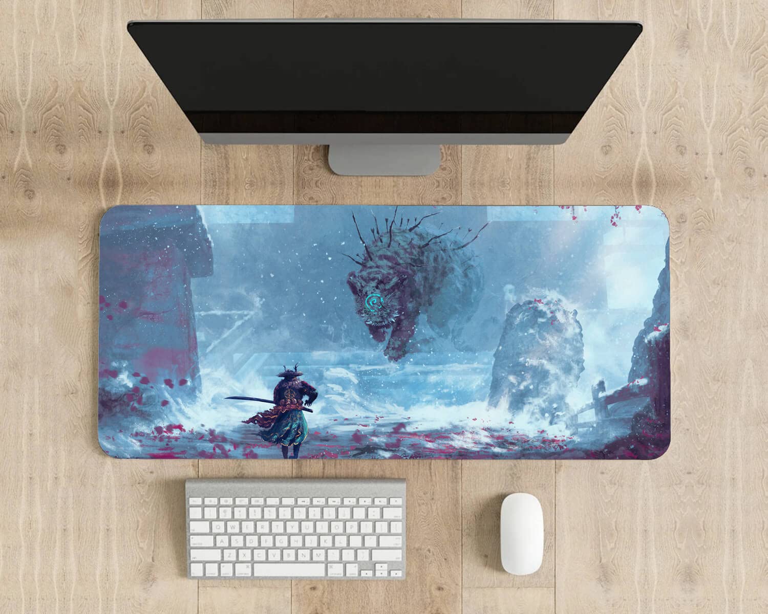 Tappetino Mouse Gigante Personalizzato - Morbido Per Gaming E Ufficio - Design Anime Multicolor