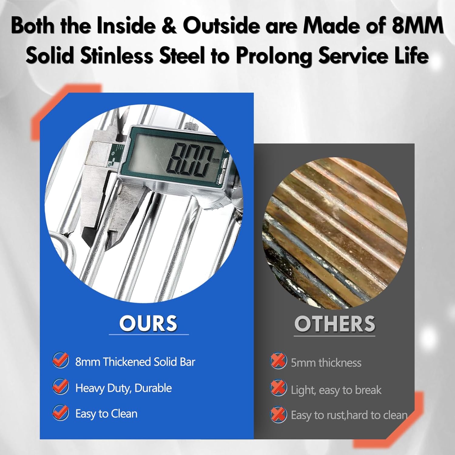 S83012 Infrared Side Burner Grid Replacement Parts for Napoleon Prestige 500 RSIB Grill Side Burner Grate Pro 500 665 RSIB Rogue SE 425 525 625 LEX 485RSIB Steel Side Infrared Sear Grate