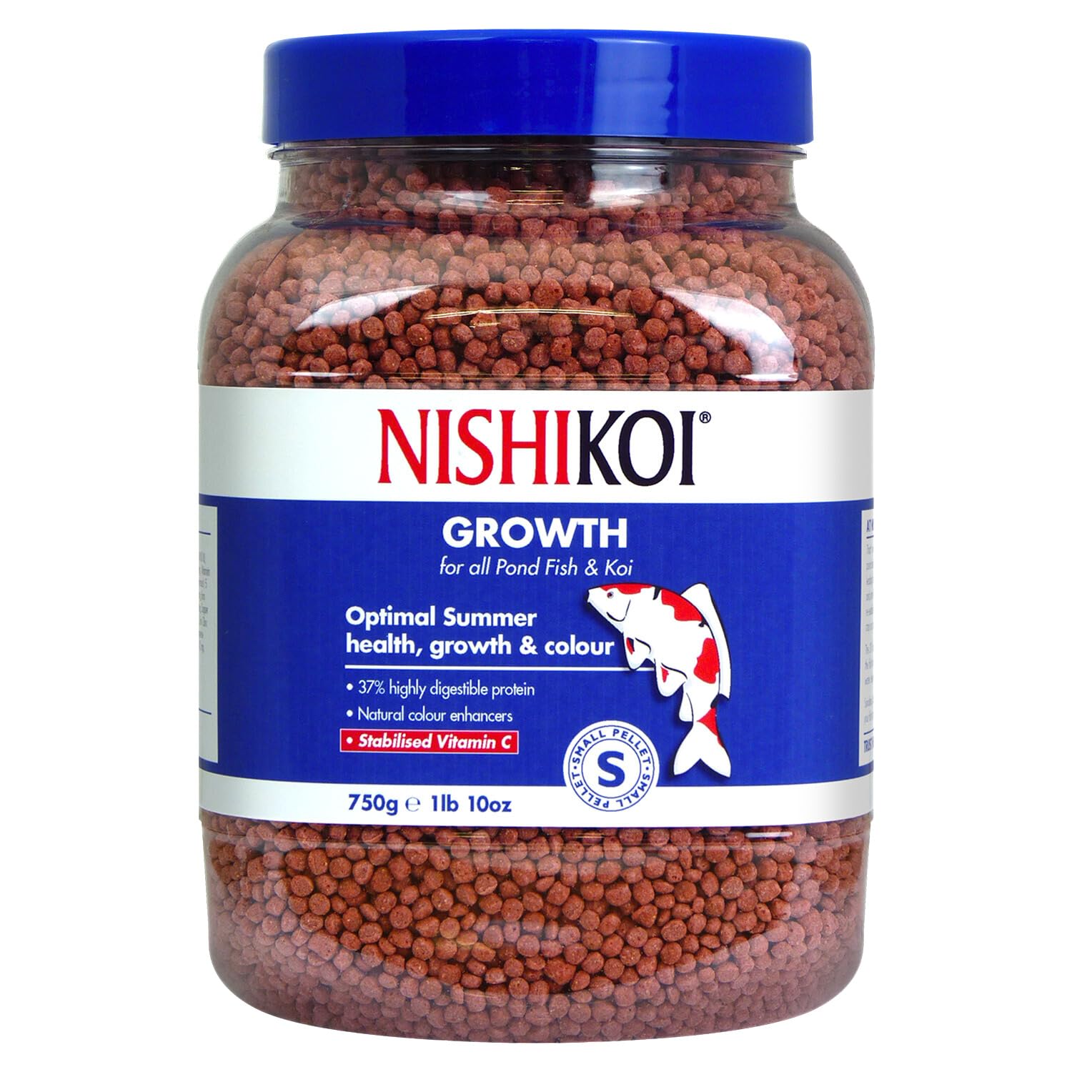 Nishikoi Growth Complete Food for Koi and Pond Fish - Small Pellets - 1250g — view 23
