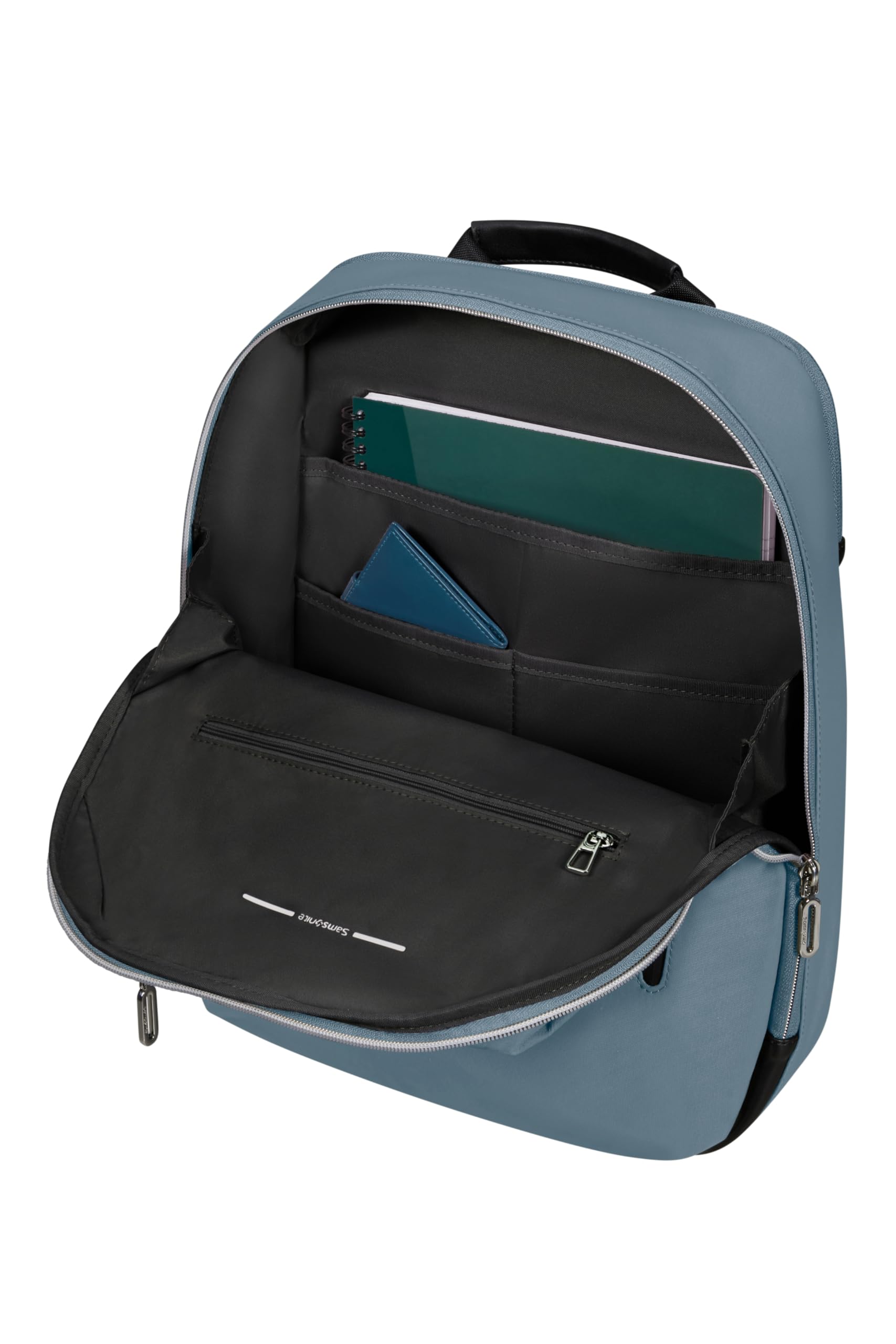 Samsonite Laptop Backpack 15,6", Zaino per laptop, Grey (Petrol Grey)