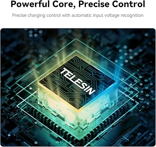Miniatura 6 de TELESIN Cargador rápido para GoPro Hero 11, Hero 10, Hero 9, 30mins 75% Cargador de batería de carga rápida Kit para GoPro 11109 Accesorios
