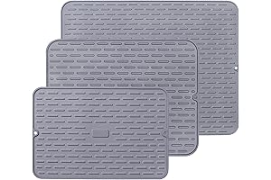 Trio of Silicone Dish Drying Mats: Transforming Your Kitchen into a Haven of Efficiency