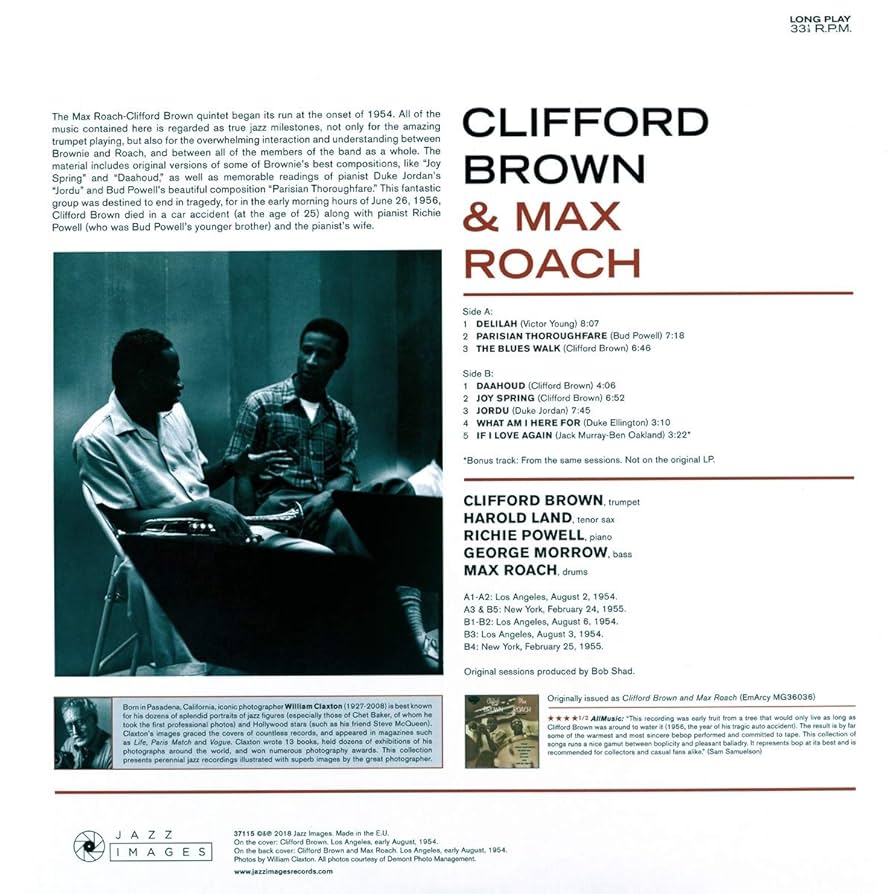 Amazon.co.jp: Clifford Brown & Max .. [Analog]: ミュージック