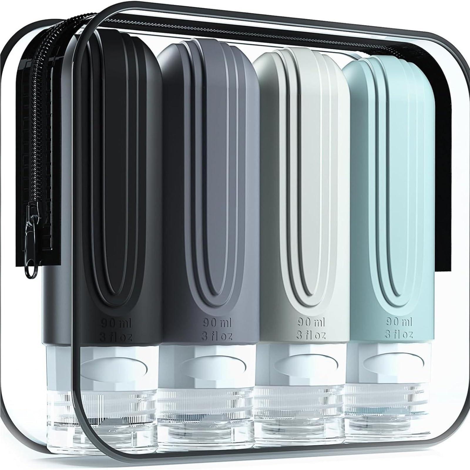 JFNKLFG Travel Bottles For Toiletries BPA Free Leak Proof Squeezable Size Containers Accessories Essentials for Travel