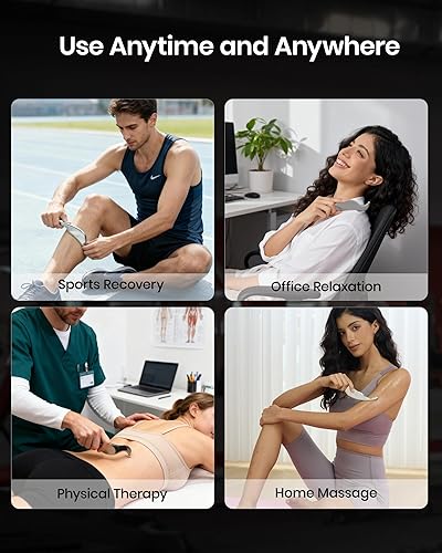 Miniatura 6 de lifechill Herramienta Gua Sha 3 en 1 de acero inoxidable, herramientas profesionales de masaje de punto de gatillo y raspador de liberación de