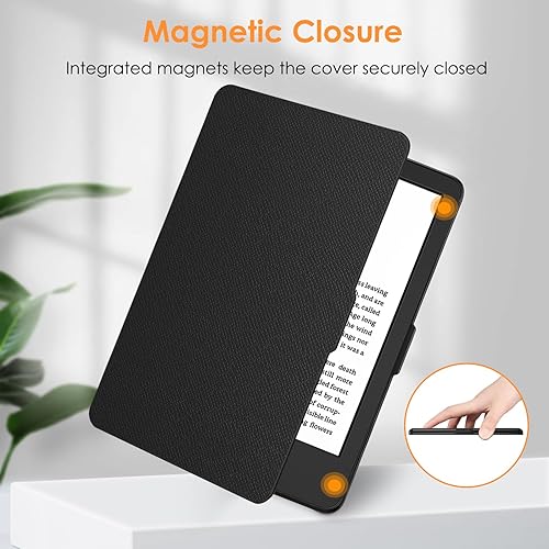 Miniatura 4 de Fintie Slimshell - Funda para Kindle de 6 pulgadas (11 generación, versión 20242022), funda ligera de piel sintética con apagado y encendido