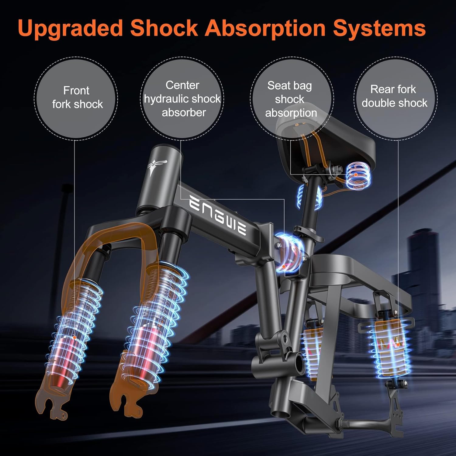 ENGWE T14 Shock Absorption Diagram