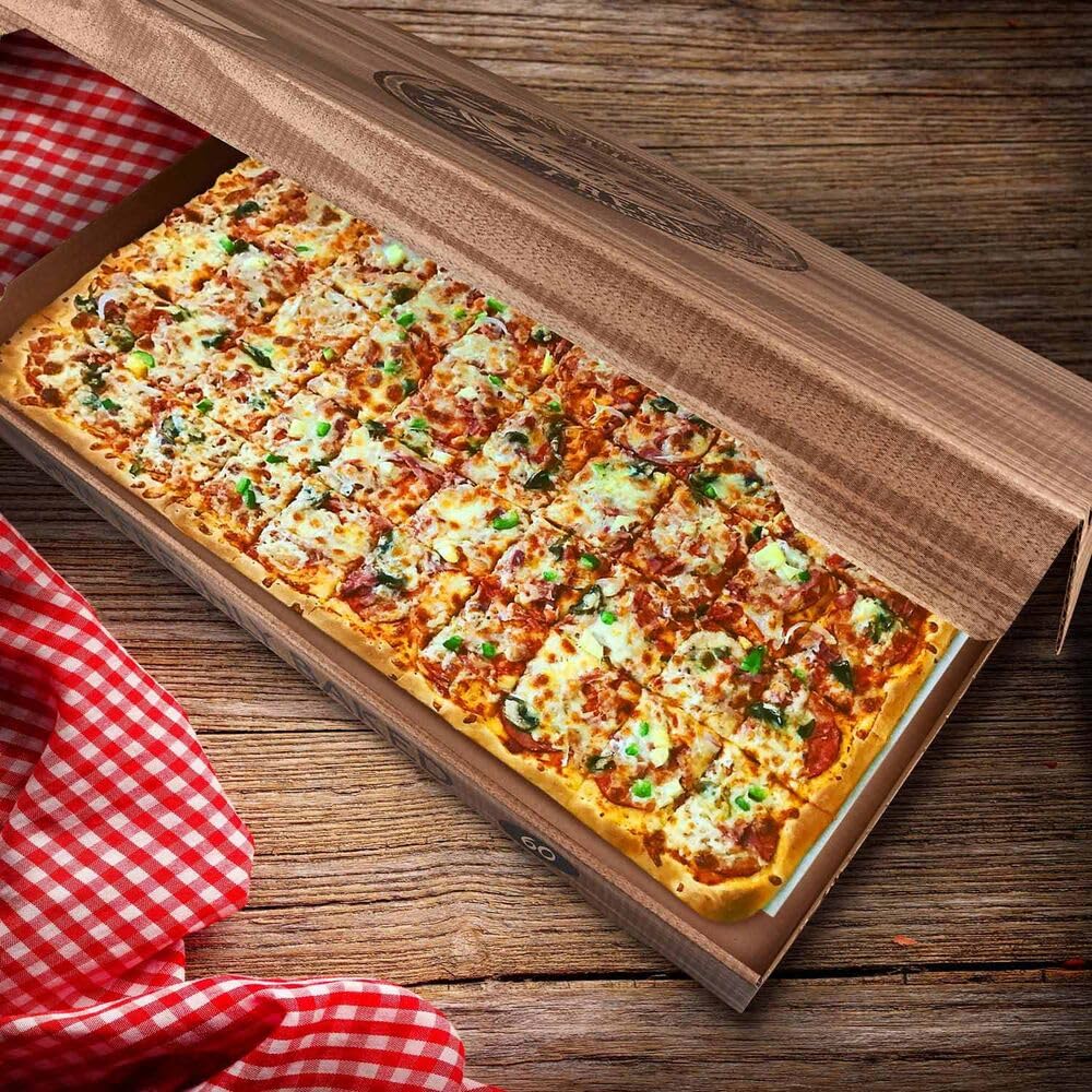 50 Pizzakarton aus Mikrowellpappe mit neutralem Motiv 60 x 40 x 5 cm