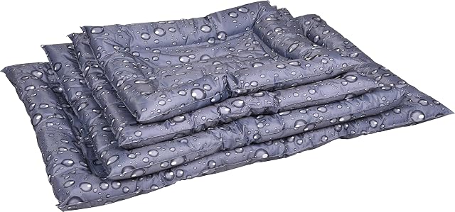 Foto 7 de 7 de Flamingo Manta refrescante para Perros - Ideal como Alternativa Piscina Perros - Cama refrescante Drop Gris S