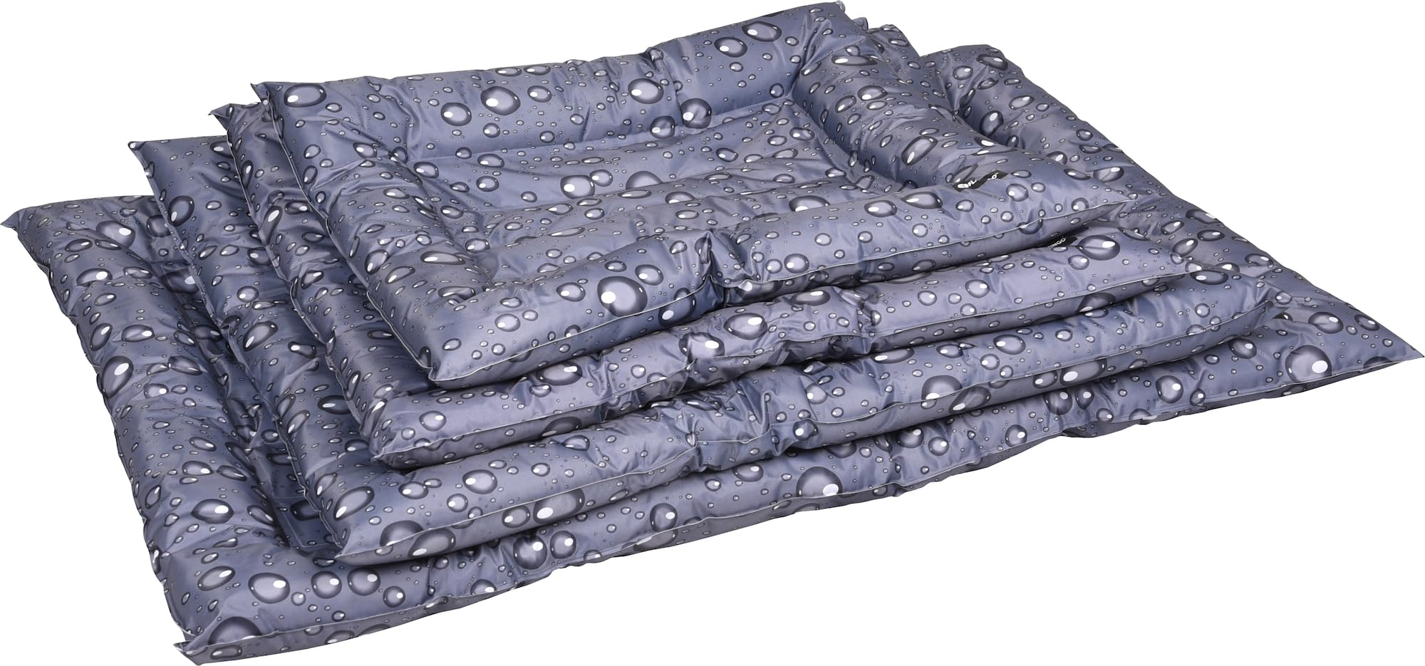 Flamingo Tapis rafraichissant Chien - lit rafraîchissant Gris 91x76x6 cm - Polyester avec Gel - imperméable - Pliable - Facile à Nettoyer - été - Type Tapis rafraichissant Chat
