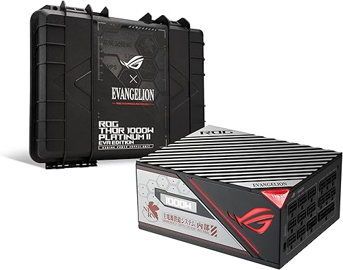 ASUS ROG Thor 1000W Platinum II EVA Edition V2 (fuente de alimentación totalmente modular, 80+ Platinum, certificado Lambda A++, ventilador PWM de