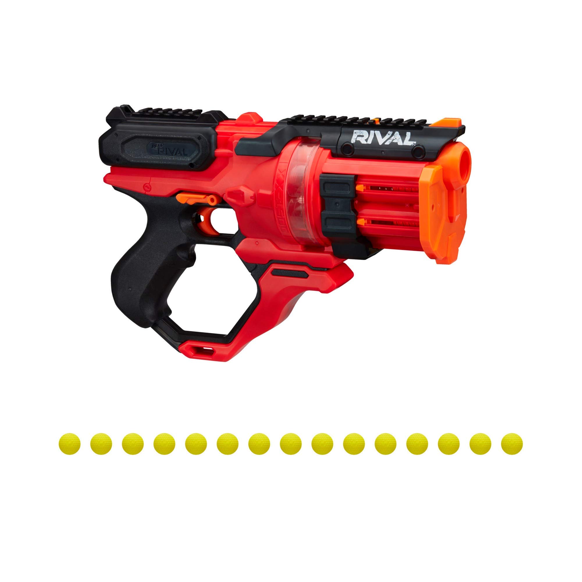 Nerf Rival Roundhouse XX-1500 Red Blaster, Clear Rotating Chamber Loads Rounds into Barrel, 5 Integrated Magazines, 15 Rival Rounds, Toys for Kids Ages 14 and Up (B08KV6NPFH) Amazon Price History, Amazon Price Tracker
