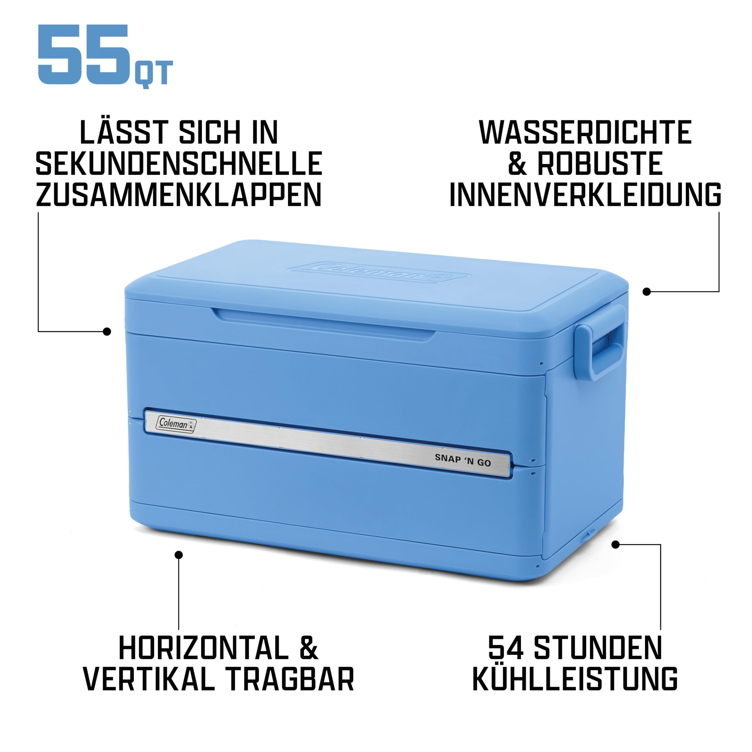 Coleman Snap 'N Go Faltbare Kühlbox 52 | 42 | 33 Liter