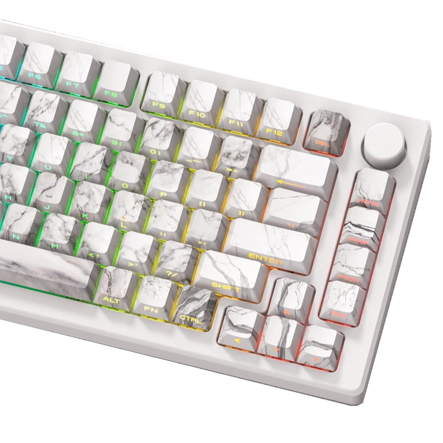 XVX PBT Matcha Keycaps, Keycaps 60 Percent Dye-Sublimation Keyboard Keycaps, Full Size Custom Keycaps Set for 61/64/68/84/87/100/104/108 Cherry MX Mechanical Keyboard, Green