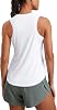 CRZ YOGA Lightweight Racerback Tank Tops for Women High Neck Workout Athletic Running Sleeveless Shirts