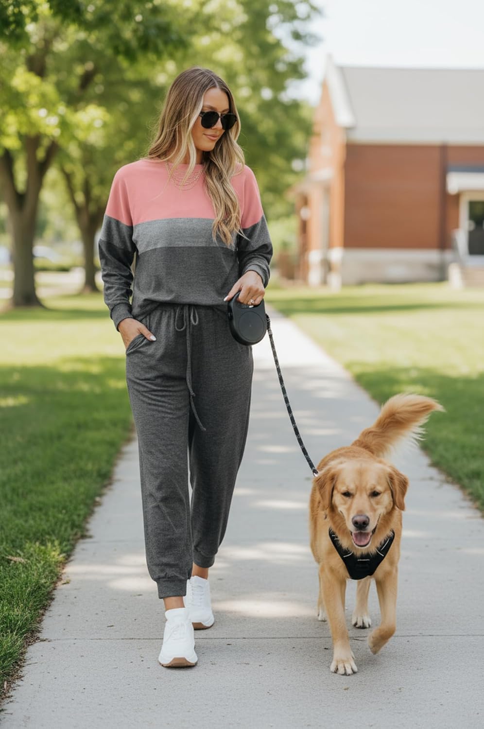 ETCYY NEW Lounge Sets for Women Sweatsuits Sets Two Piece Outfit Long Sleeve Pant Workout Athletic Tracksuits - Image 2