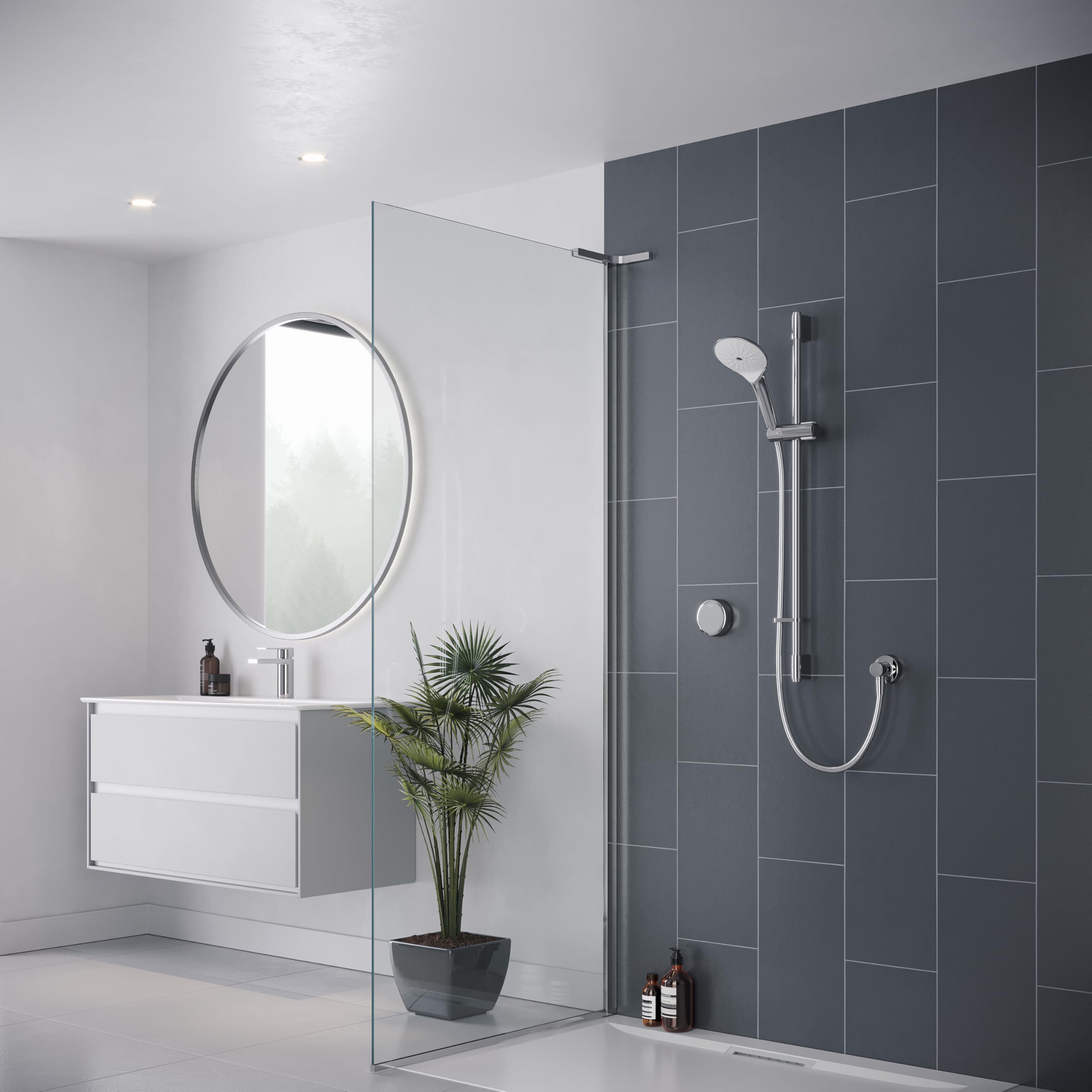 Mira Activate Rear Fed Single Outlet Digital Shower - Gravity Pumped 1.1903.091