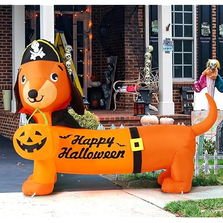 GOOSH 5FT Halloween Inflatable Dog