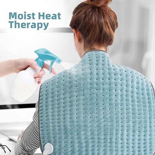 Miniatura 7 de Heating Pad XXL for BackNeckShoulder Pain Relief and Cramps, Valentines Day Birthday Gifts for Him Her Women Men Mom Dad, 6 Heat Settings, Auto-Off,