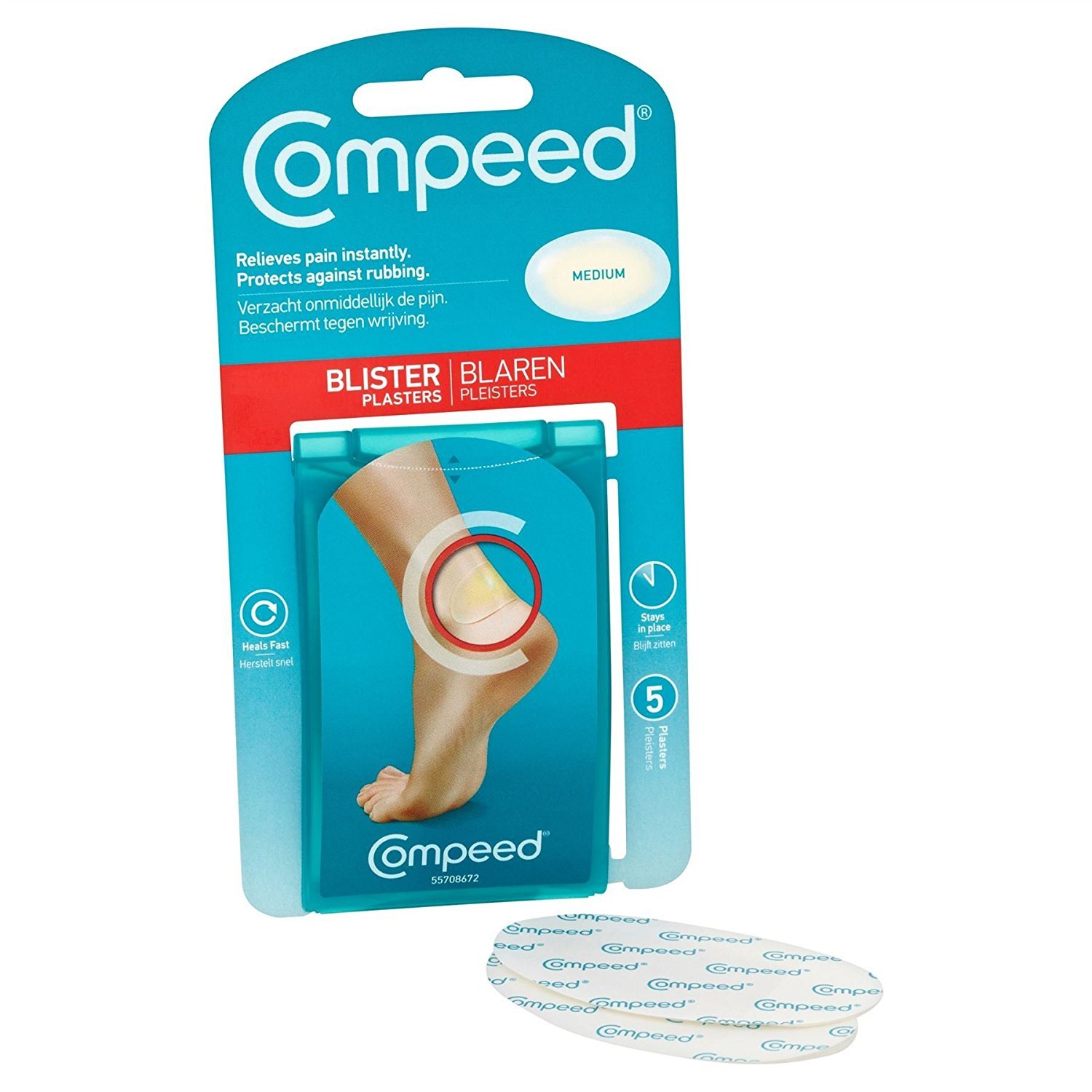 6 x Compeed Blister Plasters 5 Medium Plasters by Compeed