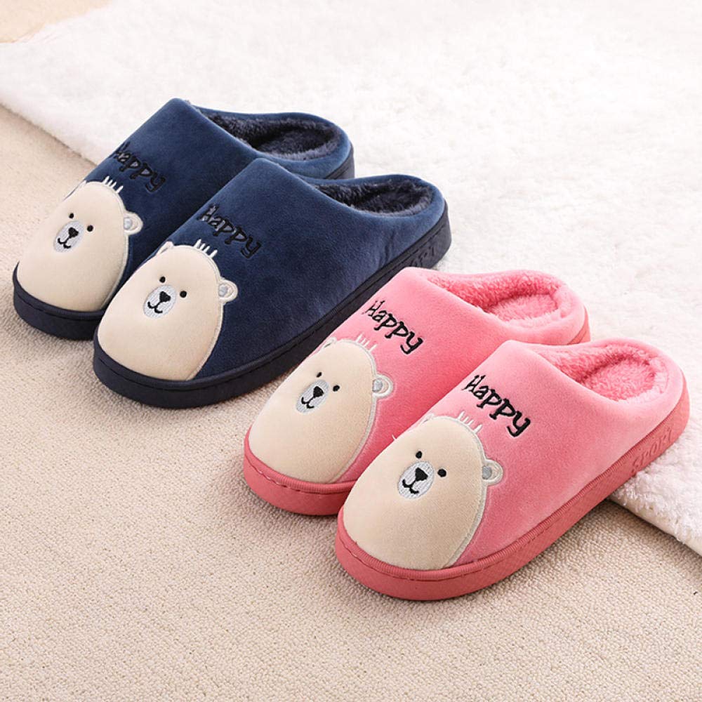 Zapatos de casa livianos, Lindas Pantuflas de algodón de Invierno Manténgase abrigado Mes de Pantuflas de algodón-A_40-41(Color : P, Size : 3839) (X 3839)