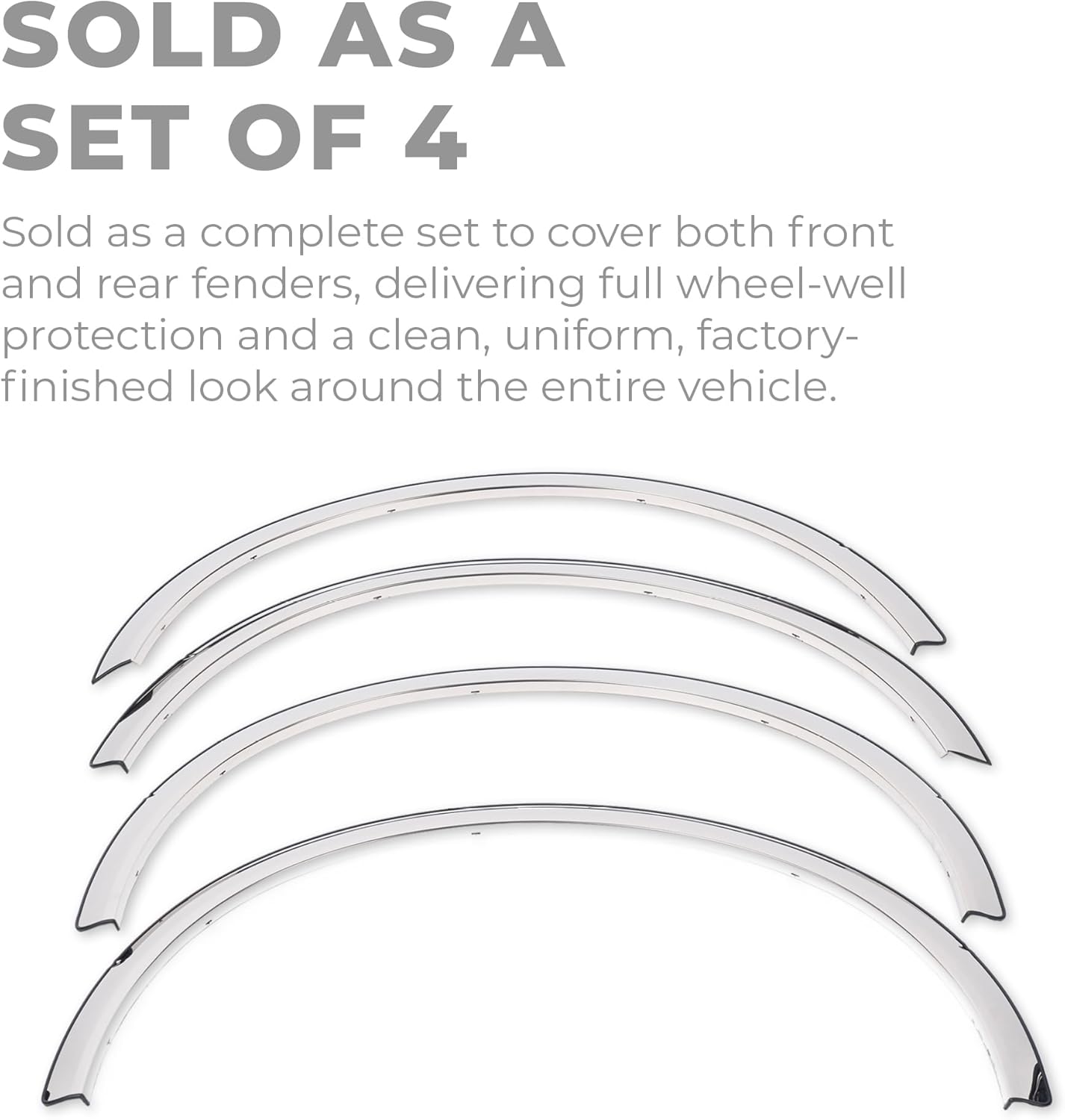 Putco Stainless Steel Fender Trim Kit - Fits Chevy Silverado/Suburban/Tahoe/GMC Sierra/Yukon/Yukon XL 1999-2007